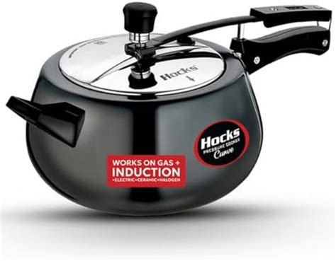 Buy Hawkins 6.5 Litre Contura Black Pressure Cooker, Hard Anodised ...