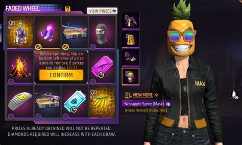 Free Fire MAX Faded Wheel: How to get Pineapple Spree Bundle in April 2023