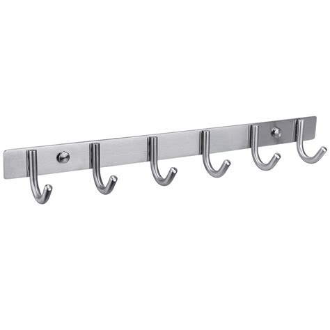 Buy HOMEIDEAS Coat Hook Rack Wall ed 16-Inch SUS304 Stainless Steel ...