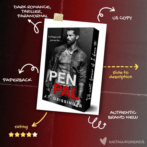 Pen Pal (Special Limited Edition) by J.T. Geissinger (Paperback ...