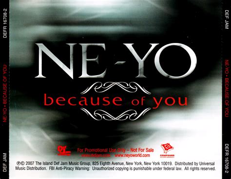 highest level of music: Ne-Yo - Because Of You-Promo-CDS-2007