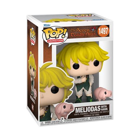 Seven Deadly Sins Meliodas Funko Pop! Vinyl Figure and Hawk Funko Pop ...