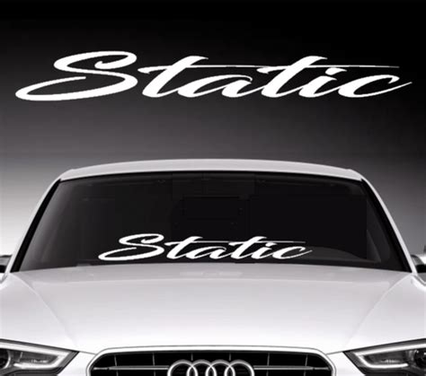 Static Windshield Window Car Decal Sticker Banner Graphics Vinyl JDM ...