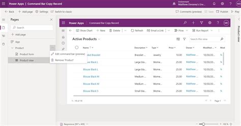 Image result for PowerApps Custom Command Bar