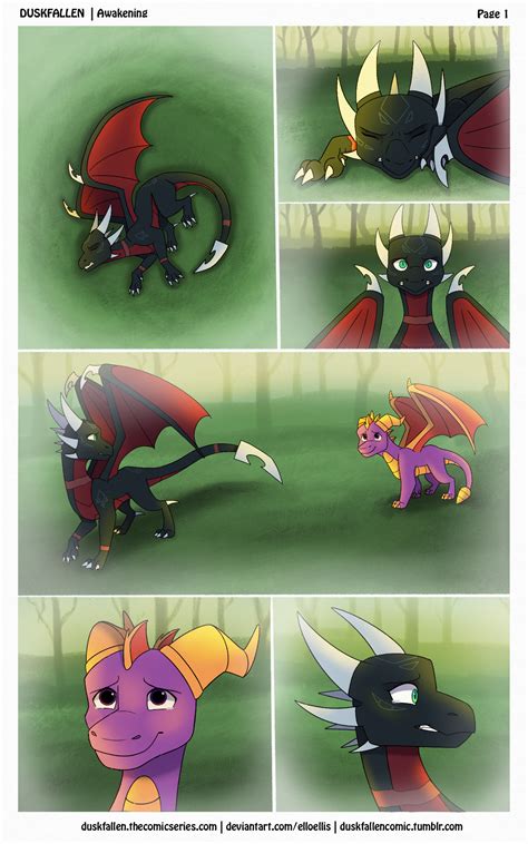 Dusk Fallen | Spyro Fan Comic - First page woot woot!