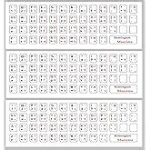 multybyte Hindi-English Typing Keyboard Sticker for Desktop and Laptops ...