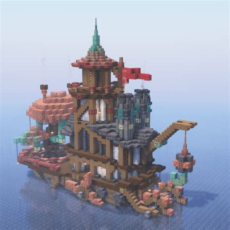 Steampunk Minecraft Builds Tutorial 的图像结果