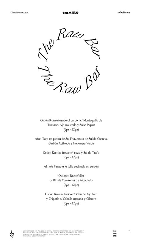 Carta de Colmillo Arboleda - Steakhouse "Regio", "HQ-Street-Flavored ...