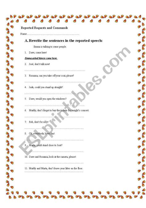 Image result for ESL Reported Commands