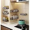 Buy SHIOK DECOR Metal Spice Rack Organiser Wall Mounted, Hanging ...