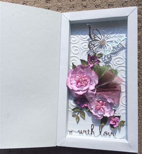 Image result for Handmade Shadow Box Card