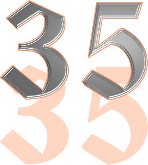 Number 35 Png