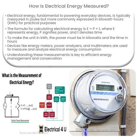 How is electrical energy measured?