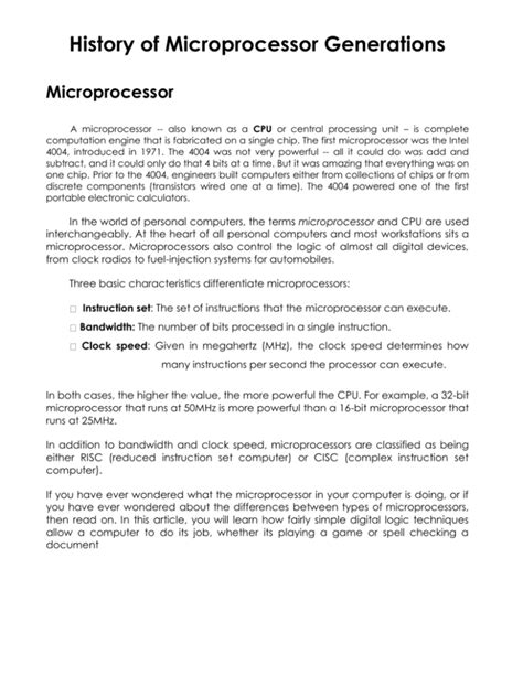 Image result for Microprocessor History Book