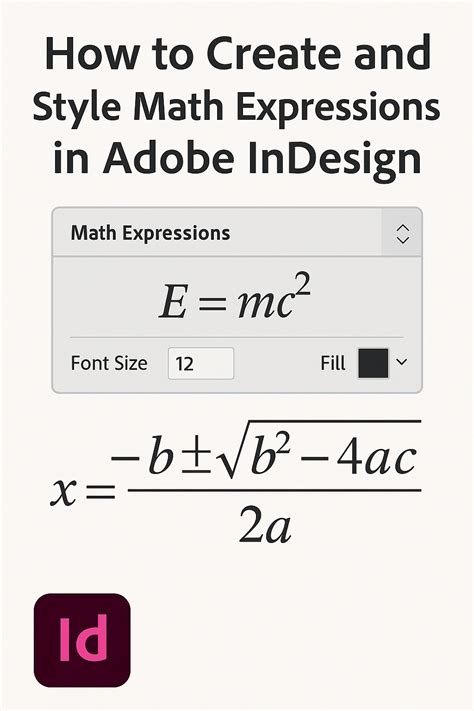 Image result for Math Equation InDesign