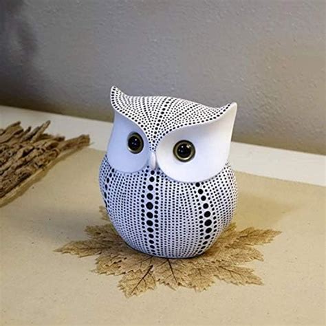 Buy LIFEHAXTORE® Modern Classy Lucky Owl Resin Art Figure Showpiece ...