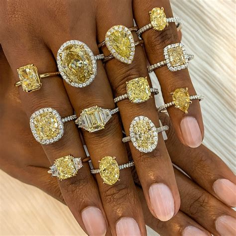 Yellow Diamond Engagement Rings | Yellow diamond engagement ring ...