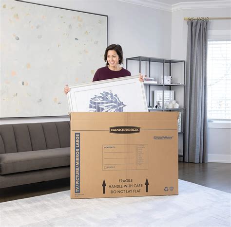 Bankers Box SmoothMove – Caja móvil para TVimagenespejo grande 48 x 4 x ...