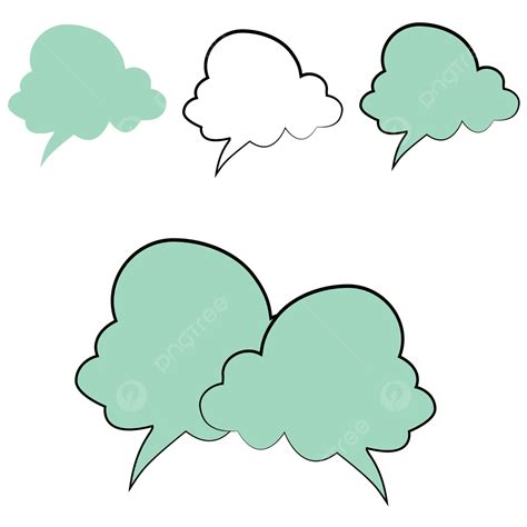 Cartoon Speech Bubbles Vector Clip Art, Cartoon, Speech, Bubbles PNG ...