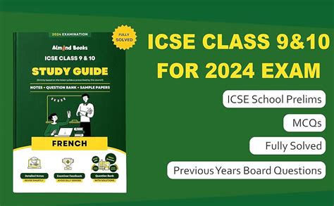 Almond Books FRENCH Study Guide for ICSE Class 9 & 10 for 2025 Exam ...