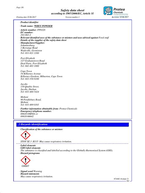 Image result for Baking Powder Safety Data Sheet