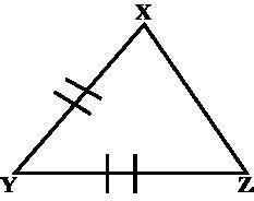 Triangle abc is an isosceles triangle with xy = xz and angle X =70 ...