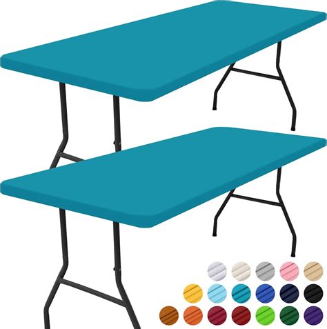 Amazon.com: Smiry 2 Pack Rectangle Picnic Table Cloth, Waterproof ...