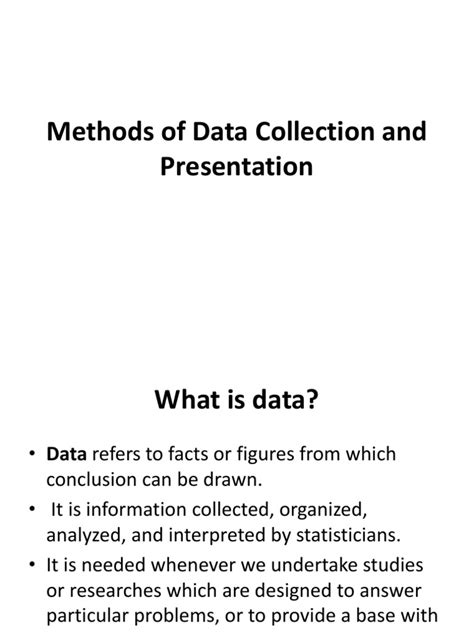 Image result for Basic Concepts Methods of Data Collection and Presentation