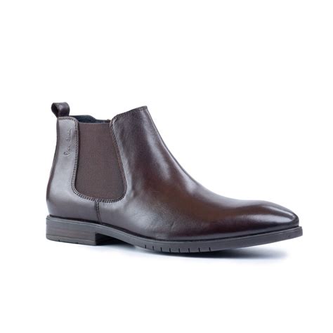 Pierre Cardin Classic Brown Chelsea Boots for Men