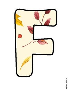 FALL IN LOVE WITH LEARNING Fall Leaves Bulletin Board Letters worksheet ...