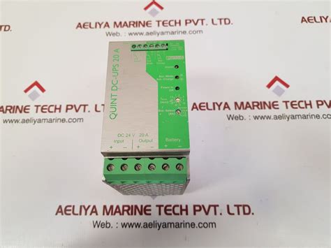 Phoenix contact quint-dc-ups/24dc/20 power supply used – Aeliya Marine Tech