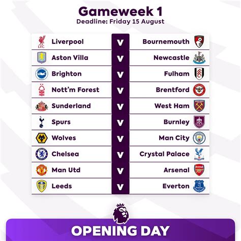 25/26 EPL Fixtures Released - iDiski Times