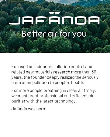 Jafanda Air Purifier 2X Filters Replacement for JF260S Air Purifiers ...