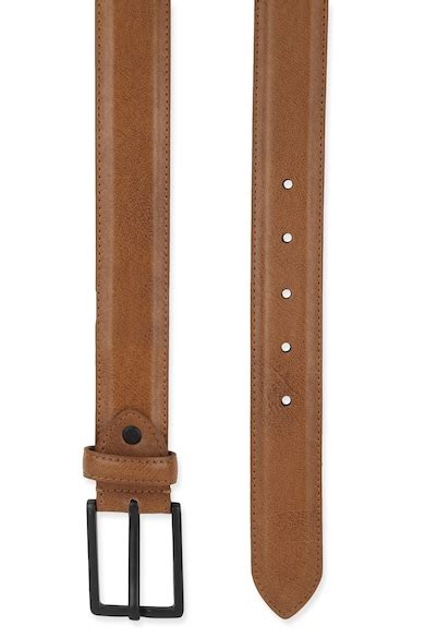 Buy Men Brown Textured Polyurethane Belt Online - 673784 | Peter England