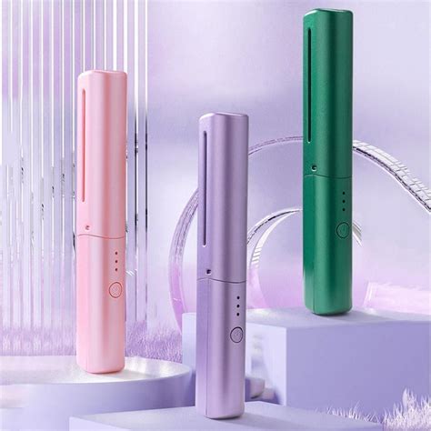 ALI SHIPPING Rechargeable Mini Hair Straightener Brush | 3-in-1 ...