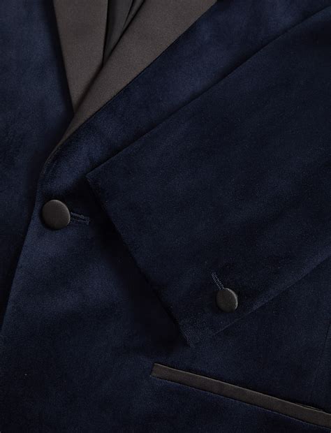 Buy Slim Fit Velvet Tuxedo Jacket at Marks & Spencer