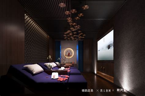 足疗养生会所设计案例-杭州众策装饰装修公司