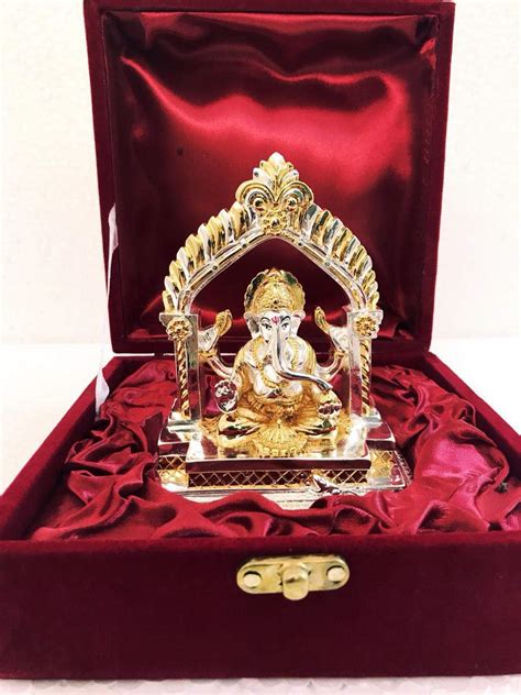 Buy Mohanlal Satyanarayan Choudhary 999 Silver & 24k Gold Plated Two ...