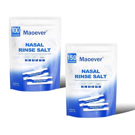 MAOEVER 250 Saline Packets, Neti Pot Salt Packets, India | Ubuy