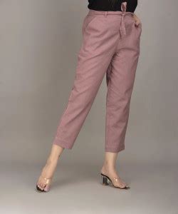 IQRAAR Regular Fit Women Purple Trousers - Buy IQRAAR Regular Fit Women ...