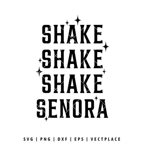 Funny Shake Senora SVG Halloween Quote - Vectplace