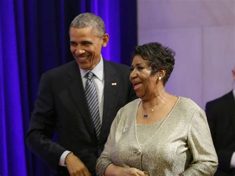 Obama mourns Aretha Franklin, who once moved him to tears singing ...