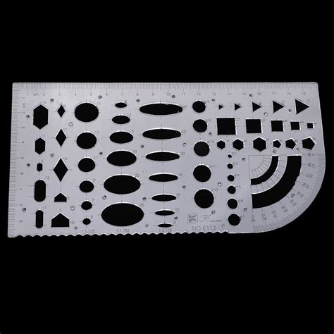 Plastic Clear Measuring Templates Geometric Templates Rulers Drafting ...