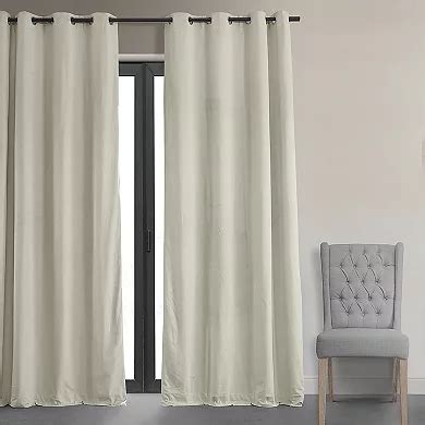 EFF Signature Velvet Grommet Blackout Window Curtain Panel