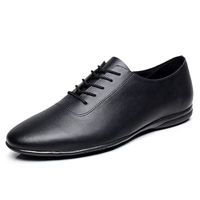 AOQUNFS Men's Latin Dance Shoes Black Leather | Ubuy India
