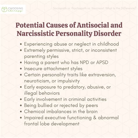 Psychopath Vs Sociopath Chart