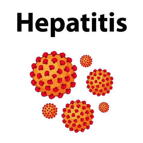 Premium Vector | Closeup of hepatitis virus cell illustration