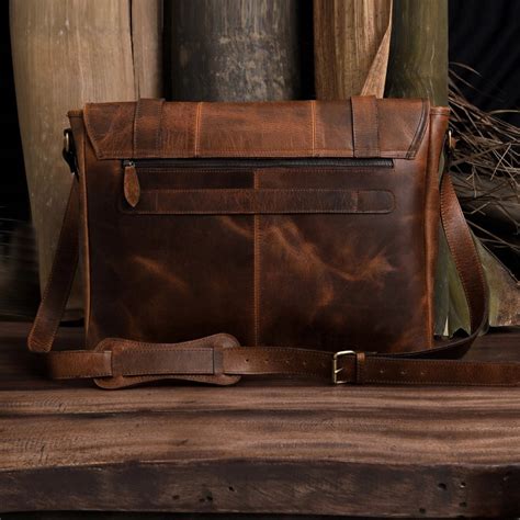 Farm Tan Leather Satchel Messenger Bags | The Leather Farm