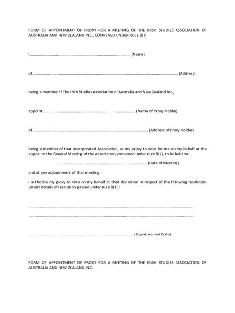 Proxy Voting Forms Oregon 的图像结果