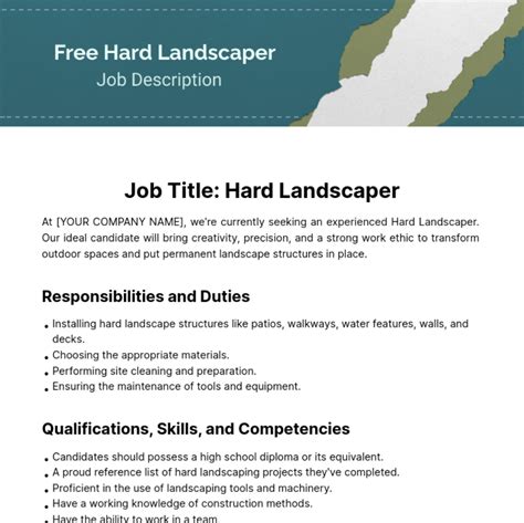 Job Description For Landscape Maintenance at Ronald Kinney blog
